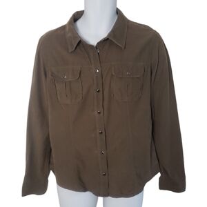 𝅺GUESS Corduroy  Western Shirt - Women's